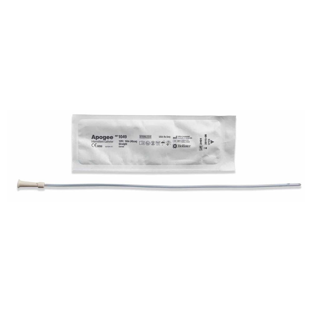 1049 Apogee Male Length Catheter Curved Packaging