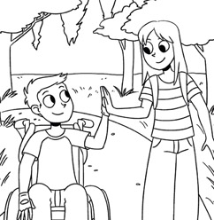 Ethan & Emma coloring page