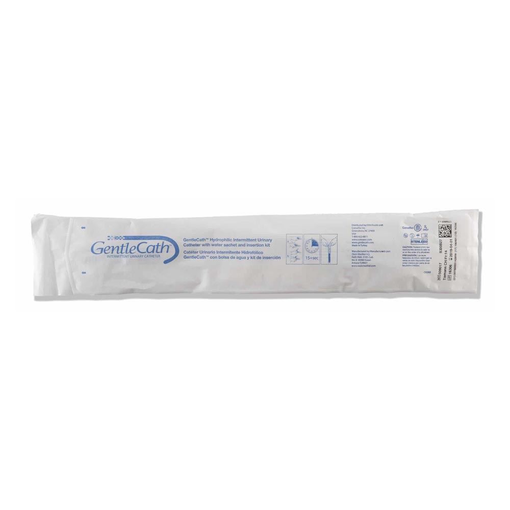509017 GentleCath Hydrophilic Coudé Tip Catheter Kit Package