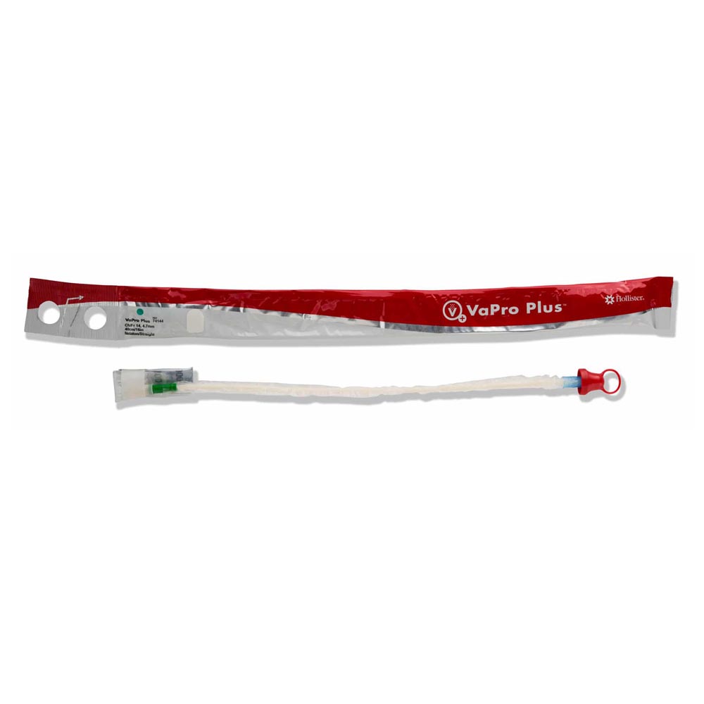 74144 Hollister VaPro Plus Touch-Free Hydrophilic Straight Catheter