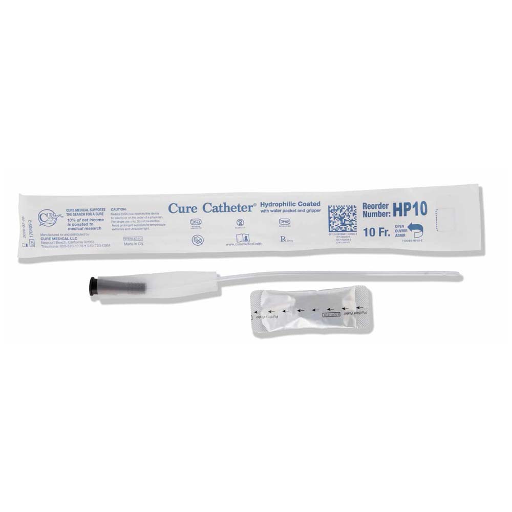 HP10 Cure Medical Pediatric Length Hydrophilic Catheter