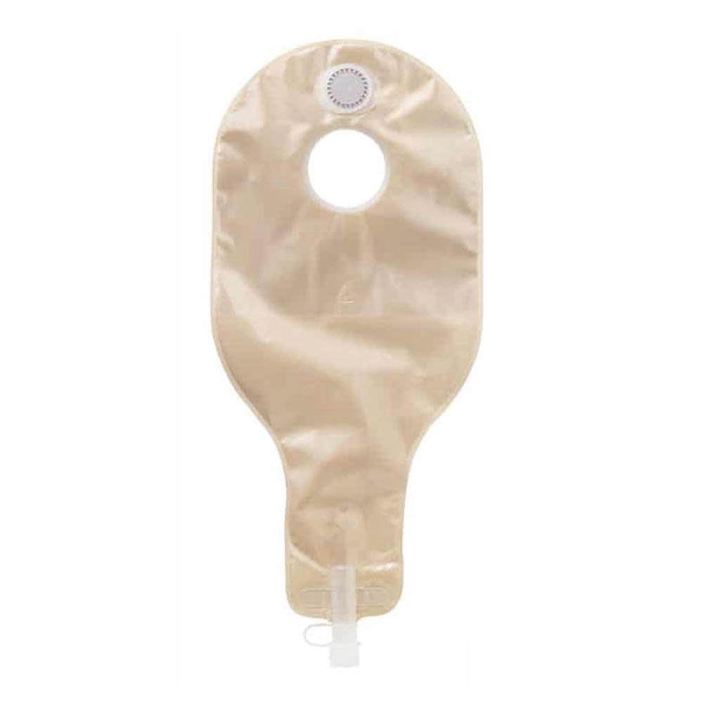ConvaTec tan 2 piece ostomy bag with tap valve