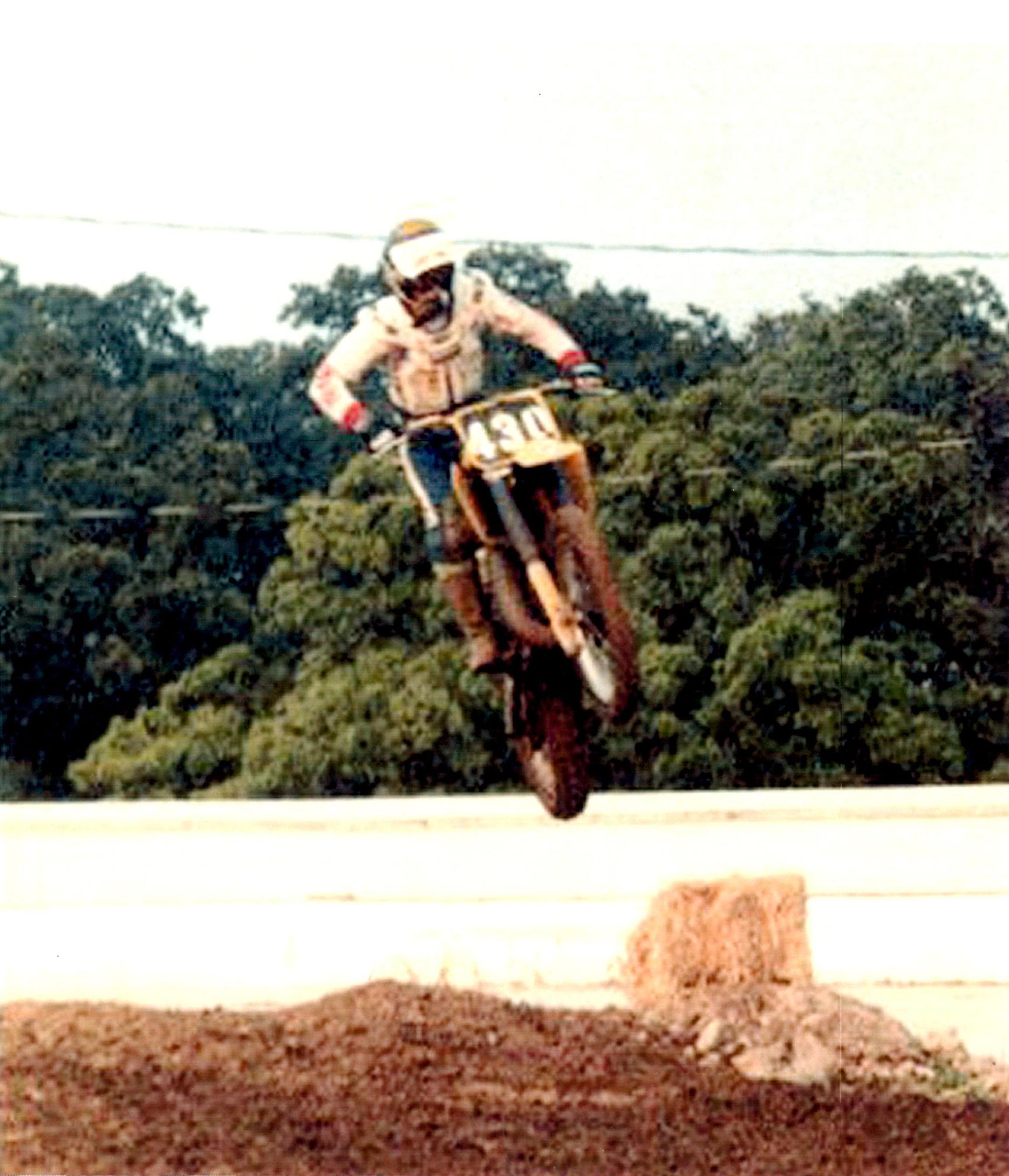 Bill riding a motorcycle