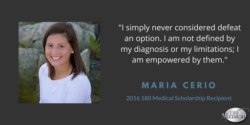 Maria, 2016 180 Medical Scholarship Recipient