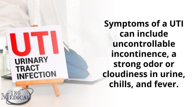 symptoms of a uti can include strong odor in urine and a fever