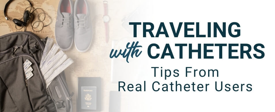 traveling with catheters - bag with intermittent catheters inside