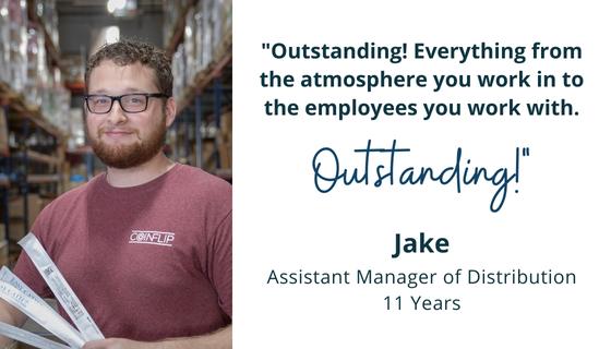 outstanding work environment and employees - jake quote