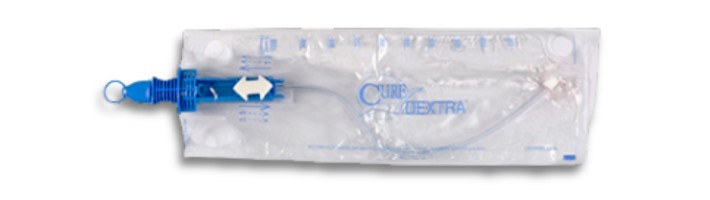 cure dextra closed system catheter male length