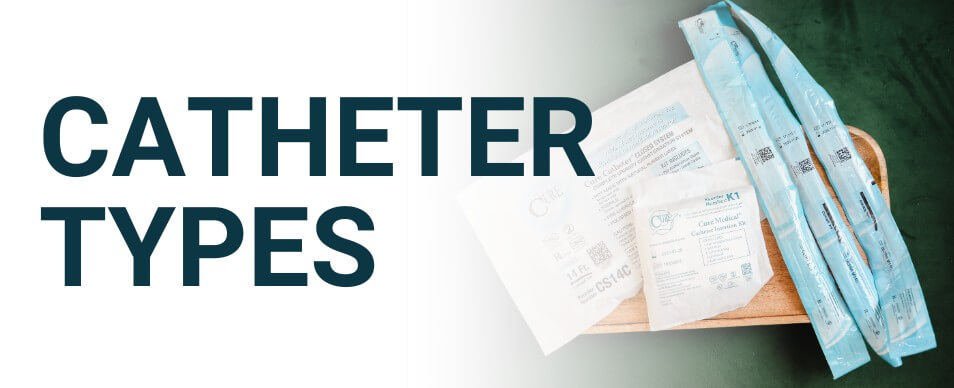 different catheter types displayed